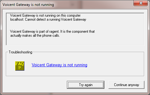 no gateway is running